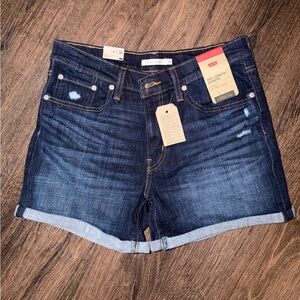 Levi's Dark Blue Jean Shorts